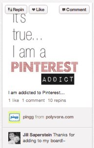 User addiction illustrates the success of Pinterest