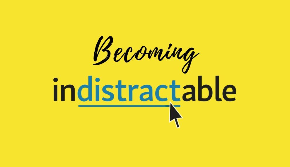 Becoming Indistractable workshop title